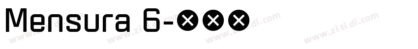 Mensura 6字体转换